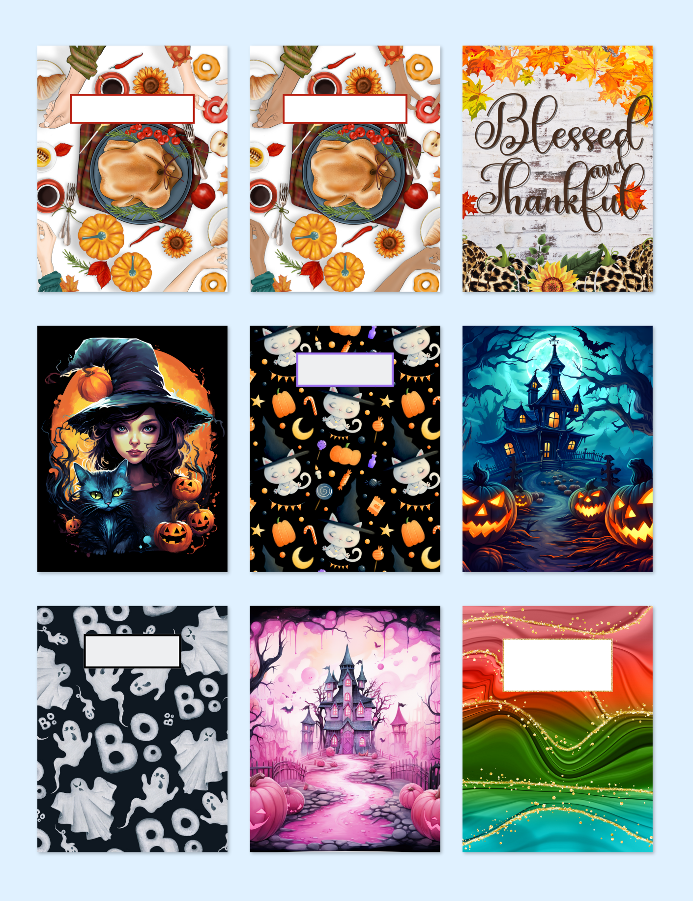 Holiday Planner Covers Jessica Autumn