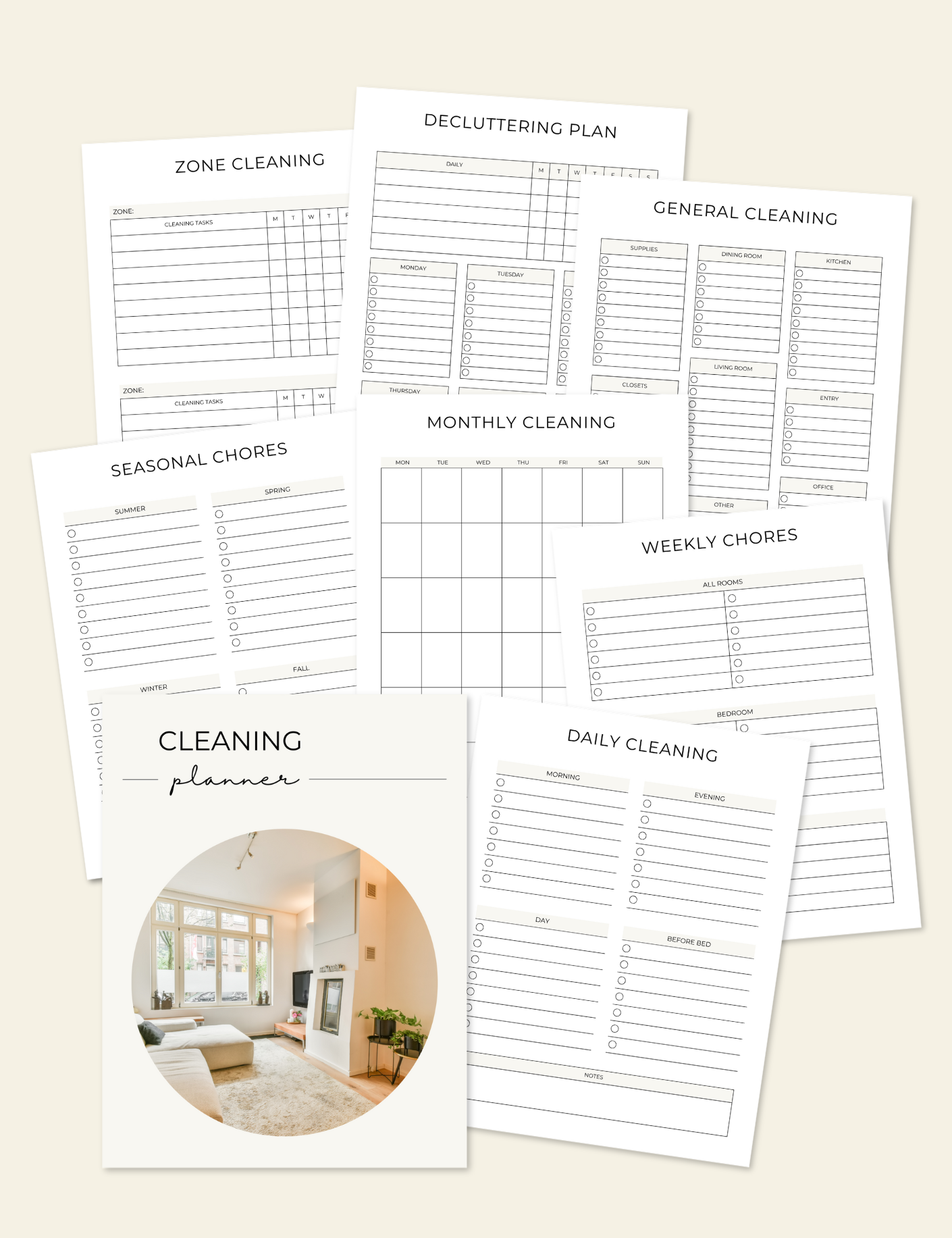 Cleaning and Organization Planner Jessica Autumn