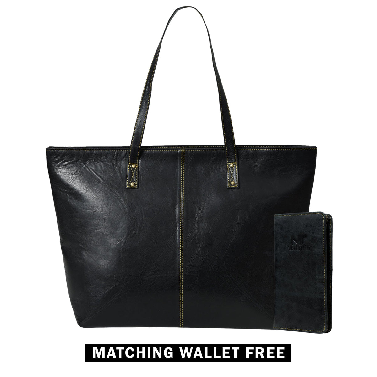 Kim & Blair Combo - Black Classy Leather Bags