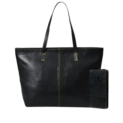 Kim & Blair Combo - Black Classy Leather Bags