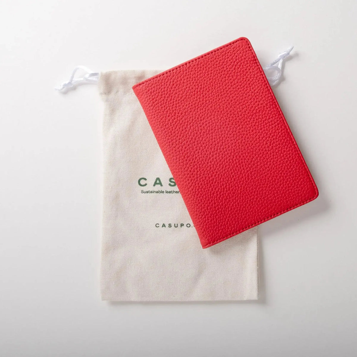 Leather Passport Wallet with RFID - Tan CASUPO