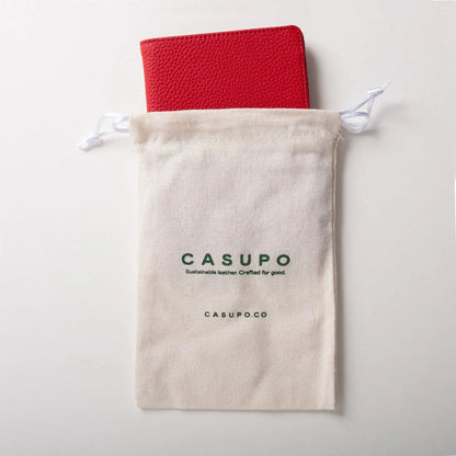Leather Passport Wallet with RFID - Tan CASUPO