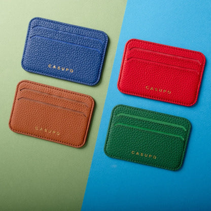 Mag Safe Leather Wallet with RFID - Red CASUPO