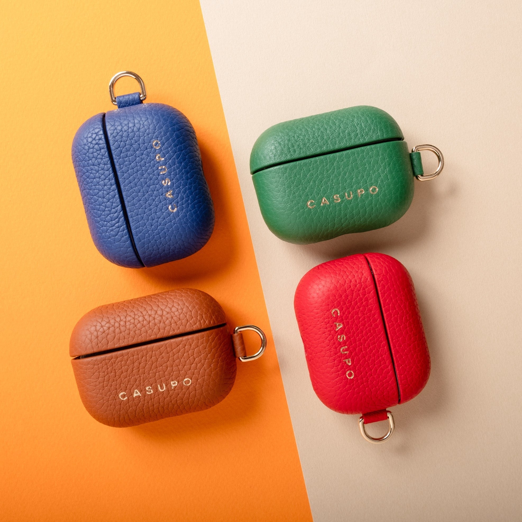 Leather Airpod Case - Cobalt CASUPO