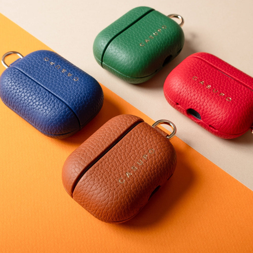 Leather Airpod Case - Cobalt CASUPO