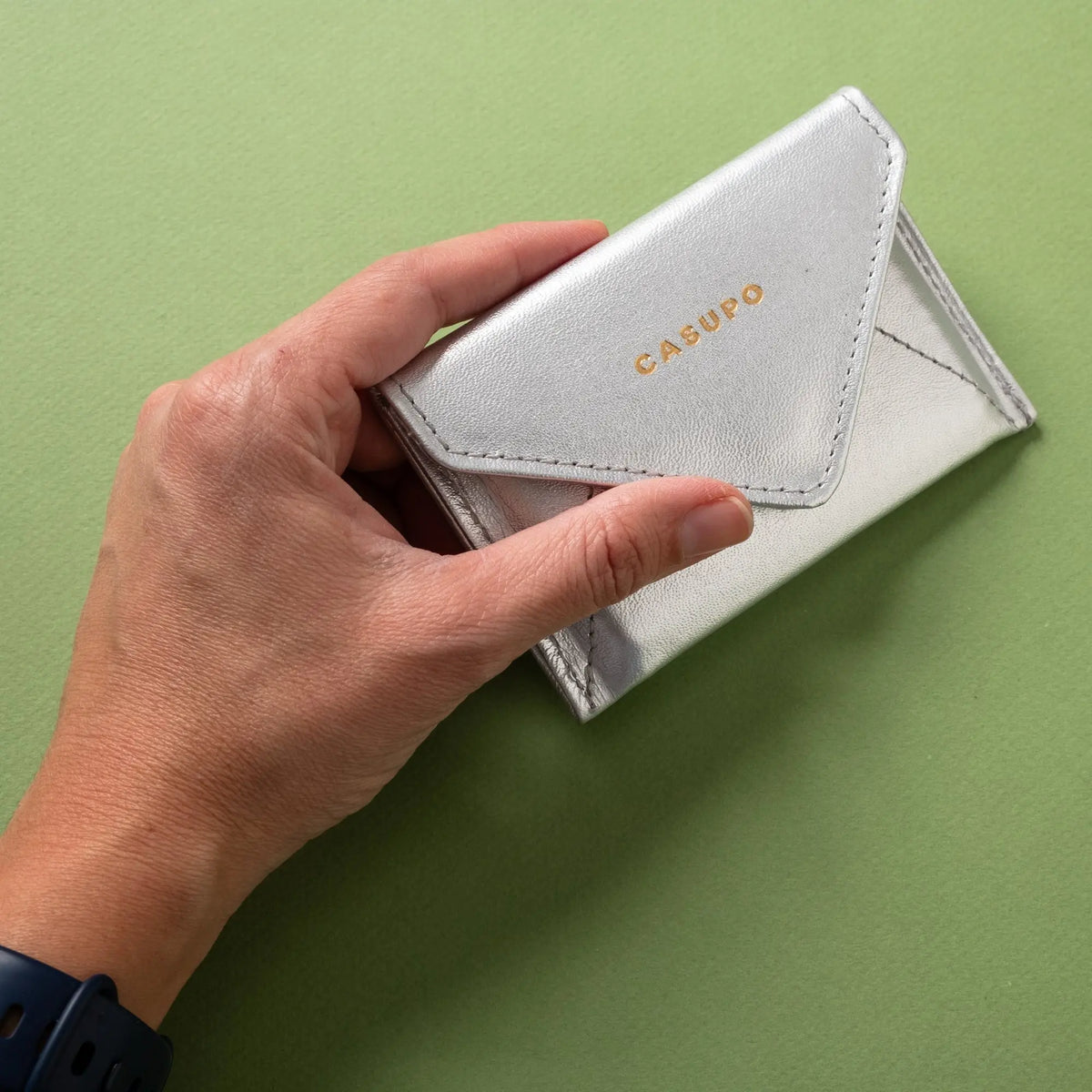 Mini Envelope Wallet With RFID protection - Silver CASUPO