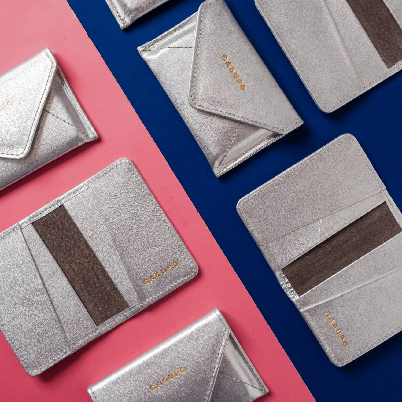 Compact Bifold with RFID Protection - Silver CASUPO