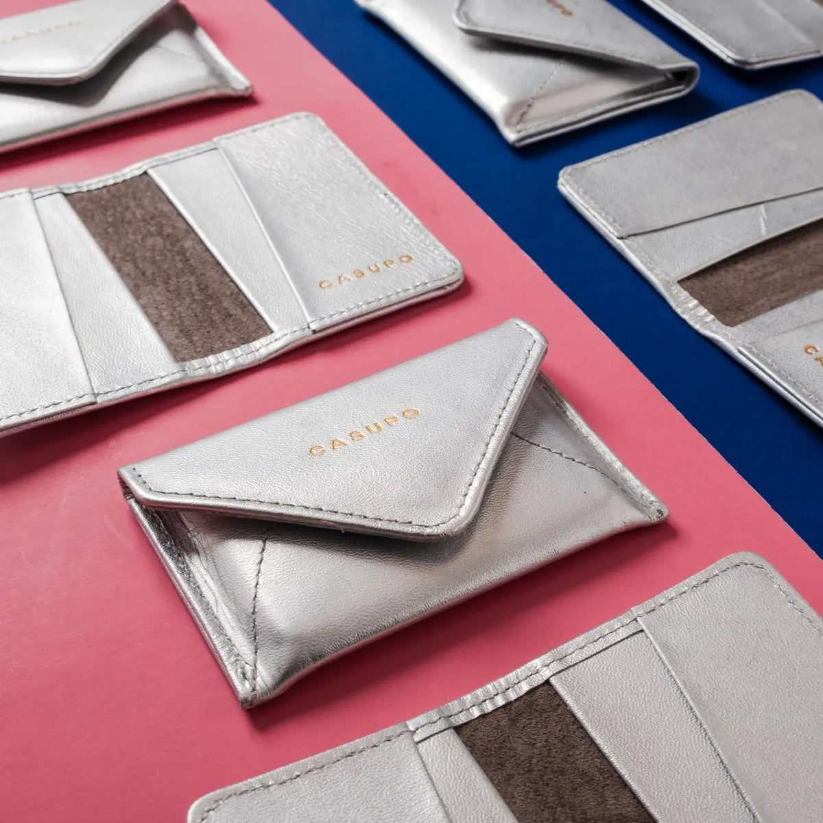 Mini Envelope Wallet With RFID protection - Silver CASUPO
