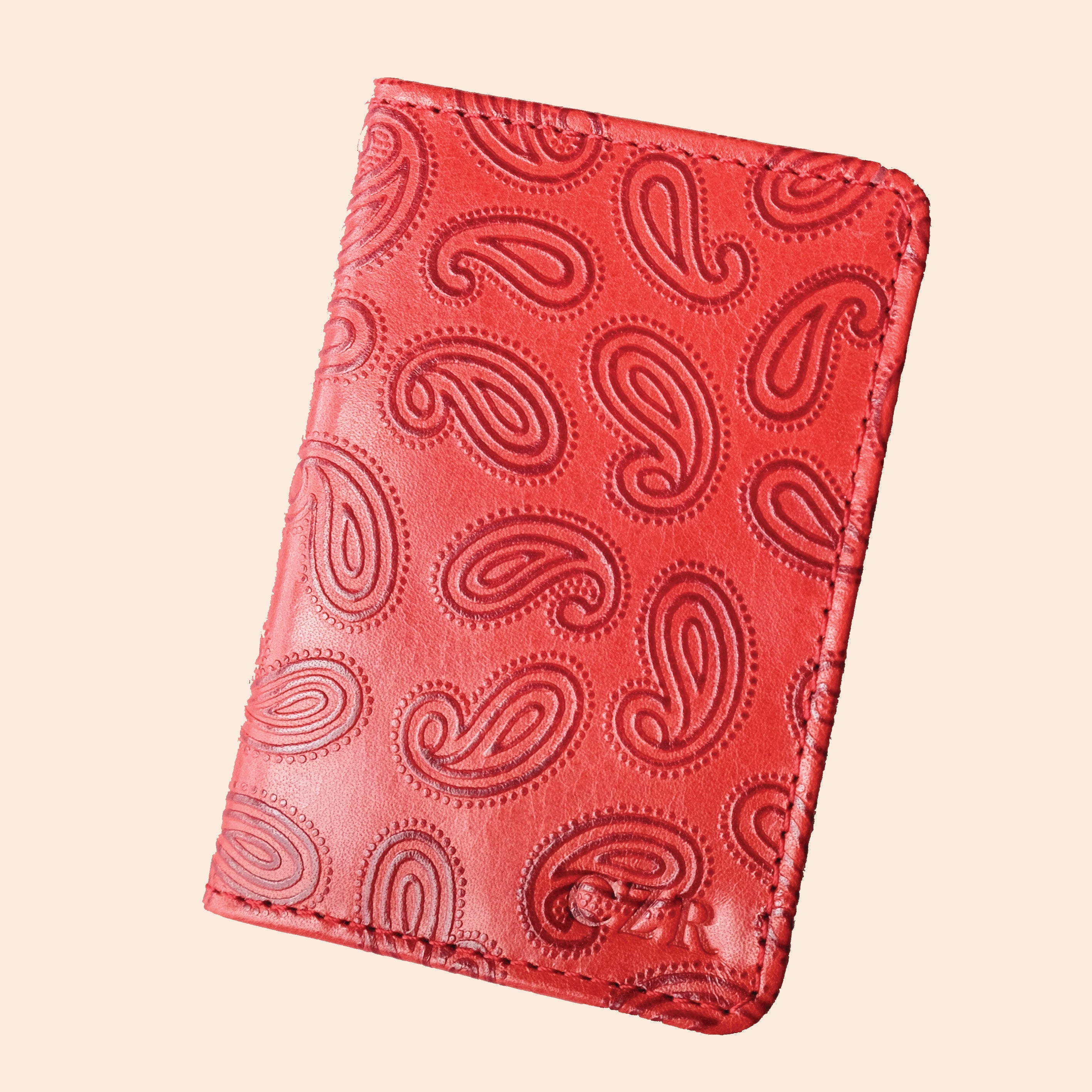 Compact Bifold with RFID Protection - Red Paisley CASUPO