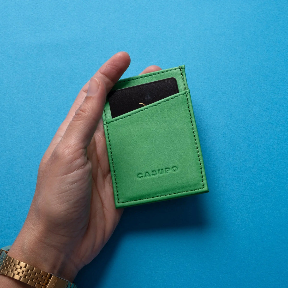 Minimalist Wallet With RFID Protection - Green CASUPO