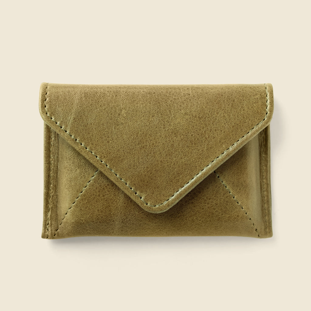 Mini Envelope Wallet With RFID protection - Olive CASUPO