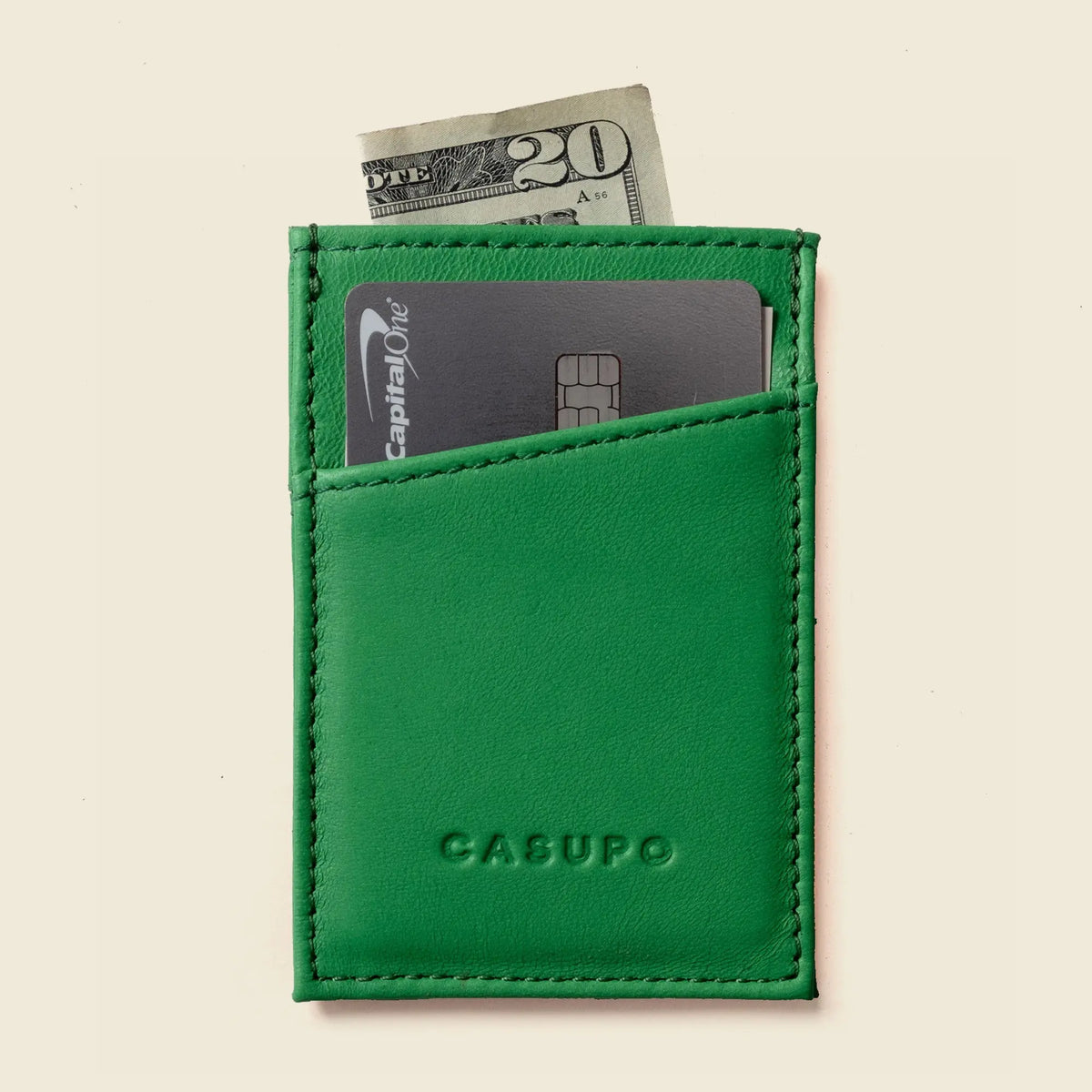 Minimalist Wallet With RFID Protection - Green CASUPO