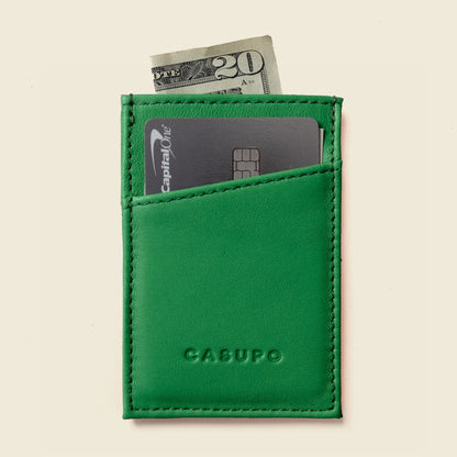 Minimalist Wallet With RFID Protection - Green CASUPO