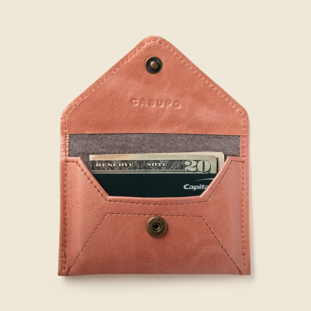 Mini Envelope Wallet With RFID protection - Pearl Pink CASUPO