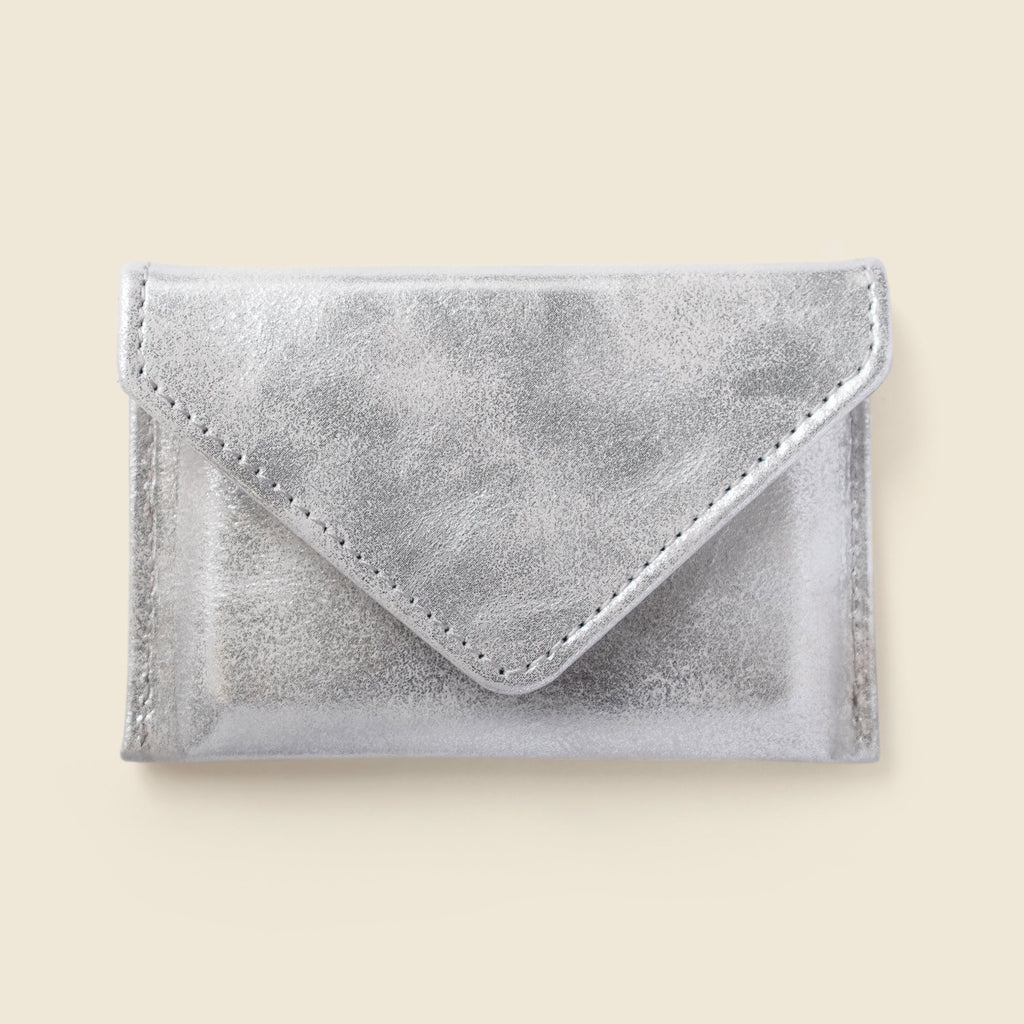 Mini Envelope Wallet With RFID protection - Silver Glitter CASUPO