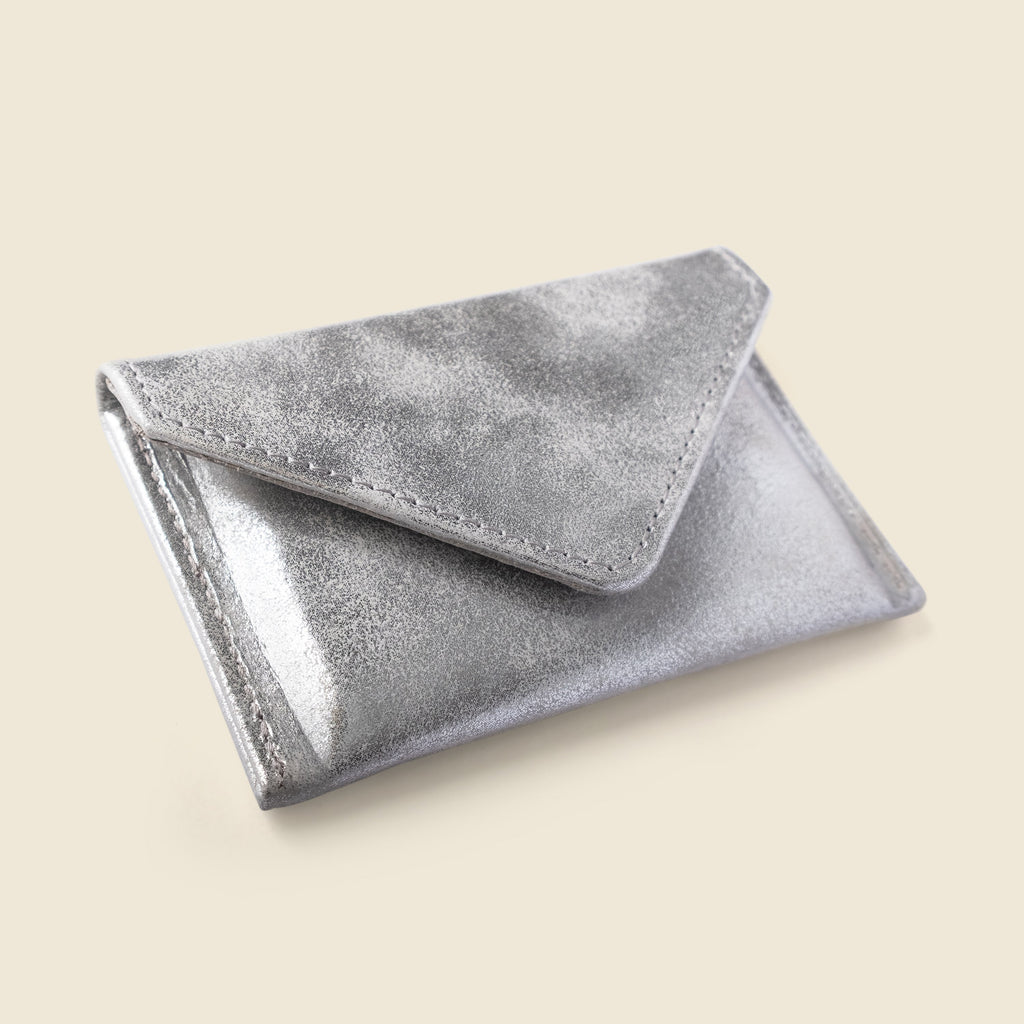 Mini Envelope Wallet With RFID protection - Silver Glitter CASUPO