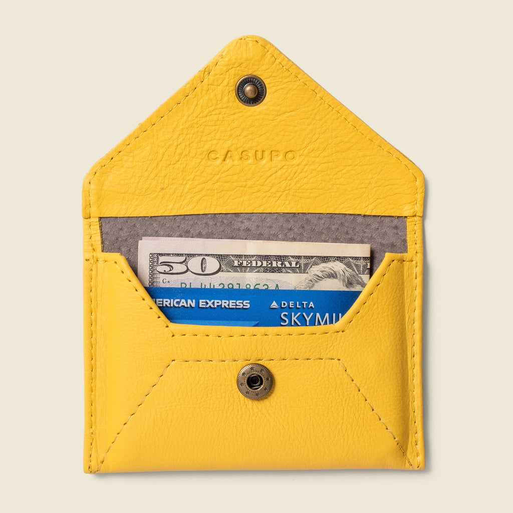 Mini Envelope Wallet With RFID protection - Sunny Yellow CASUPO