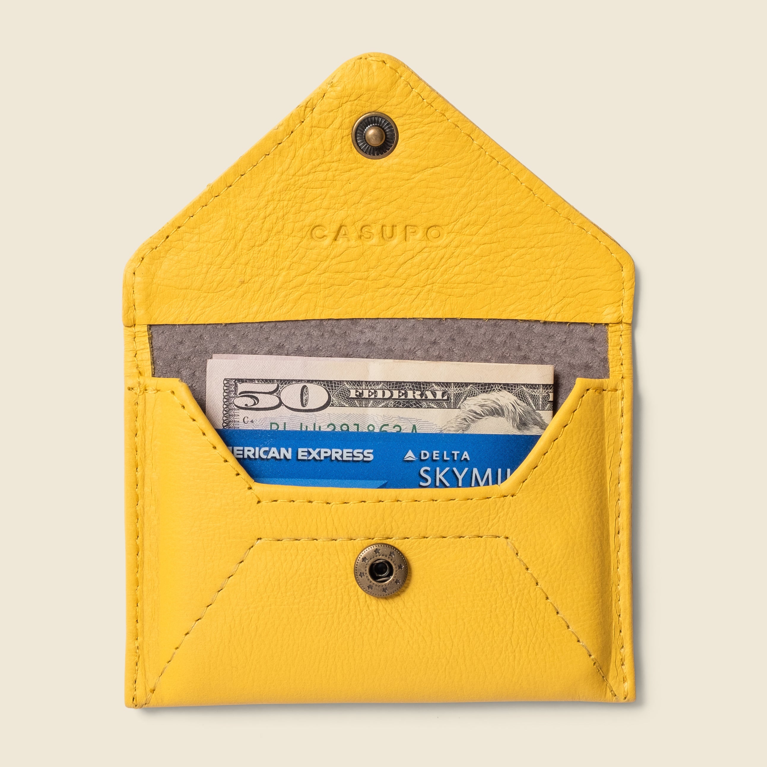 Mini Envelope Wallet With RFID protection - Sunny Yellow CASUPO