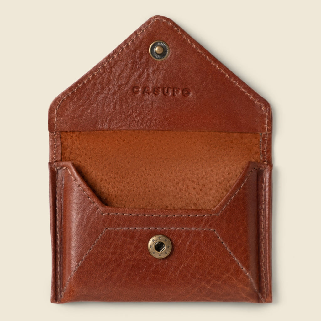 Mini Envelope Wallet with RFID Protection - Chocolate CASUPO