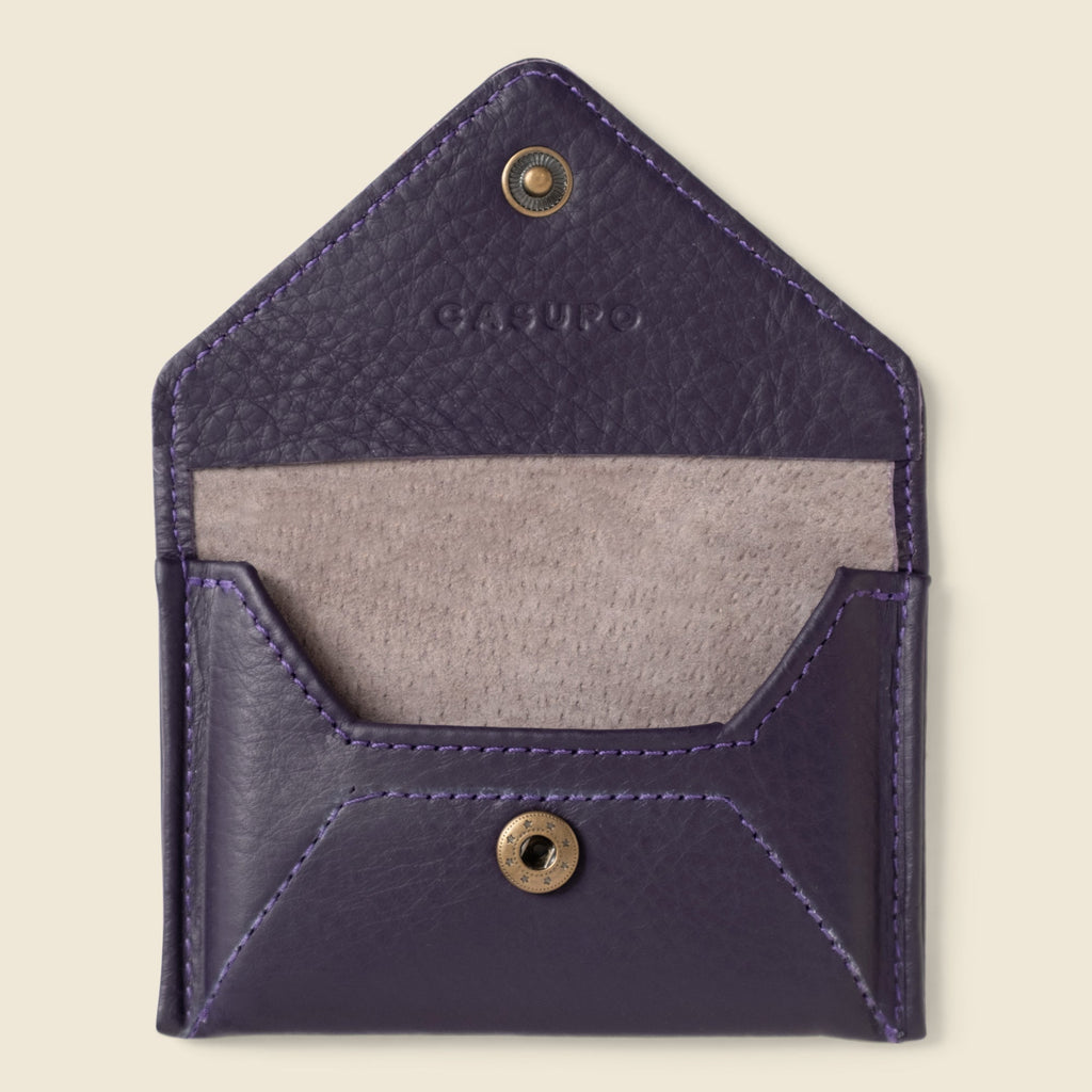 Mini Envelope Wallet With RFID protection - Eggplant CASUPO