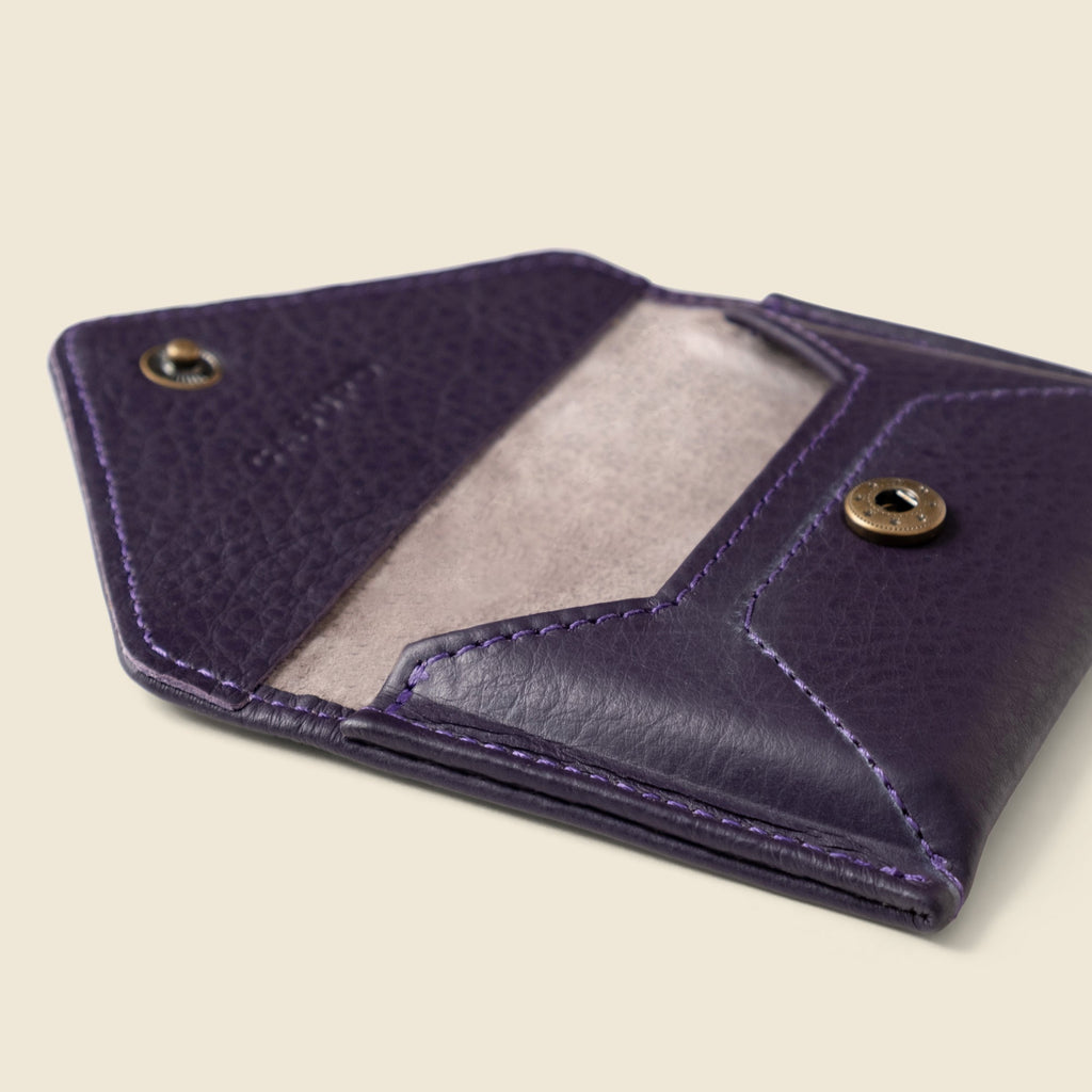 Mini Envelope Wallet With RFID protection - Eggplant CASUPO