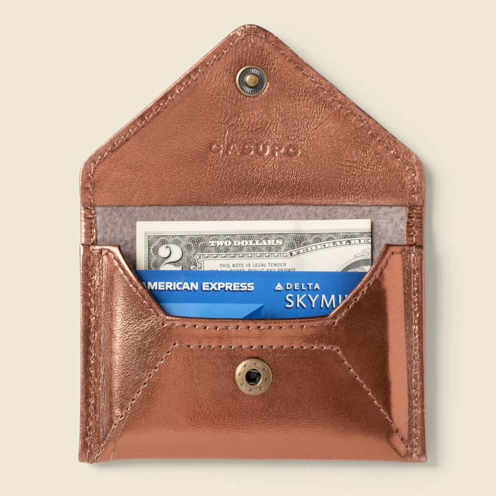 Mini Envelope Wallet With RFID protection - Bronze CASUPO