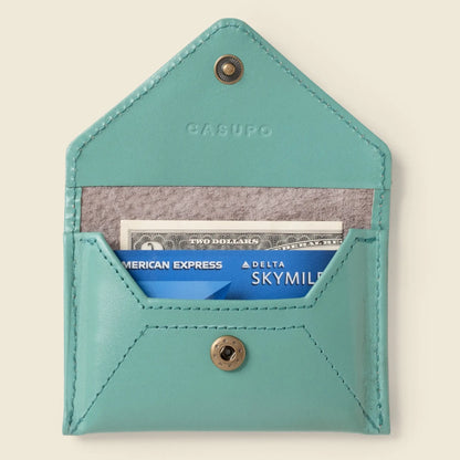 Mini Envelope Wallet With RFID protection - Teal CASUPO