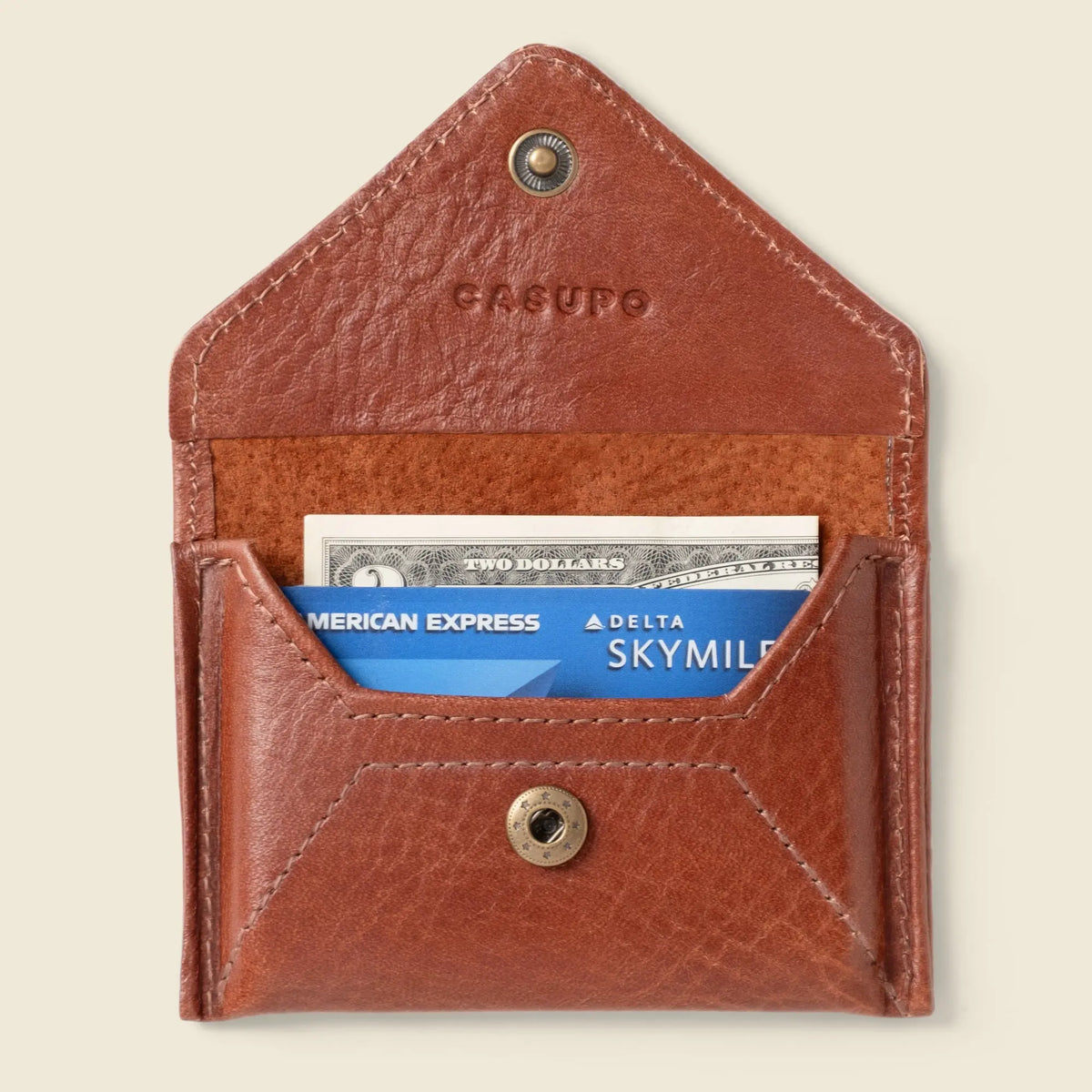 Mini Envelope Wallet with RFID Protection - Chocolate CASUPO