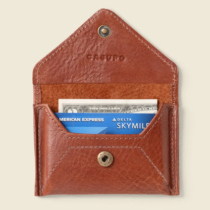 Mini Envelope Wallet with RFID Protection - Chocolate CASUPO
