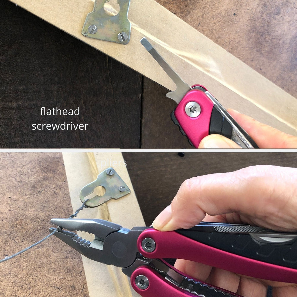 14-in-1 Pink High-Quality Pocket Multitool Pliers. Great for Outdoors, Camping, Fishing  --DT5015P Apollo Tools