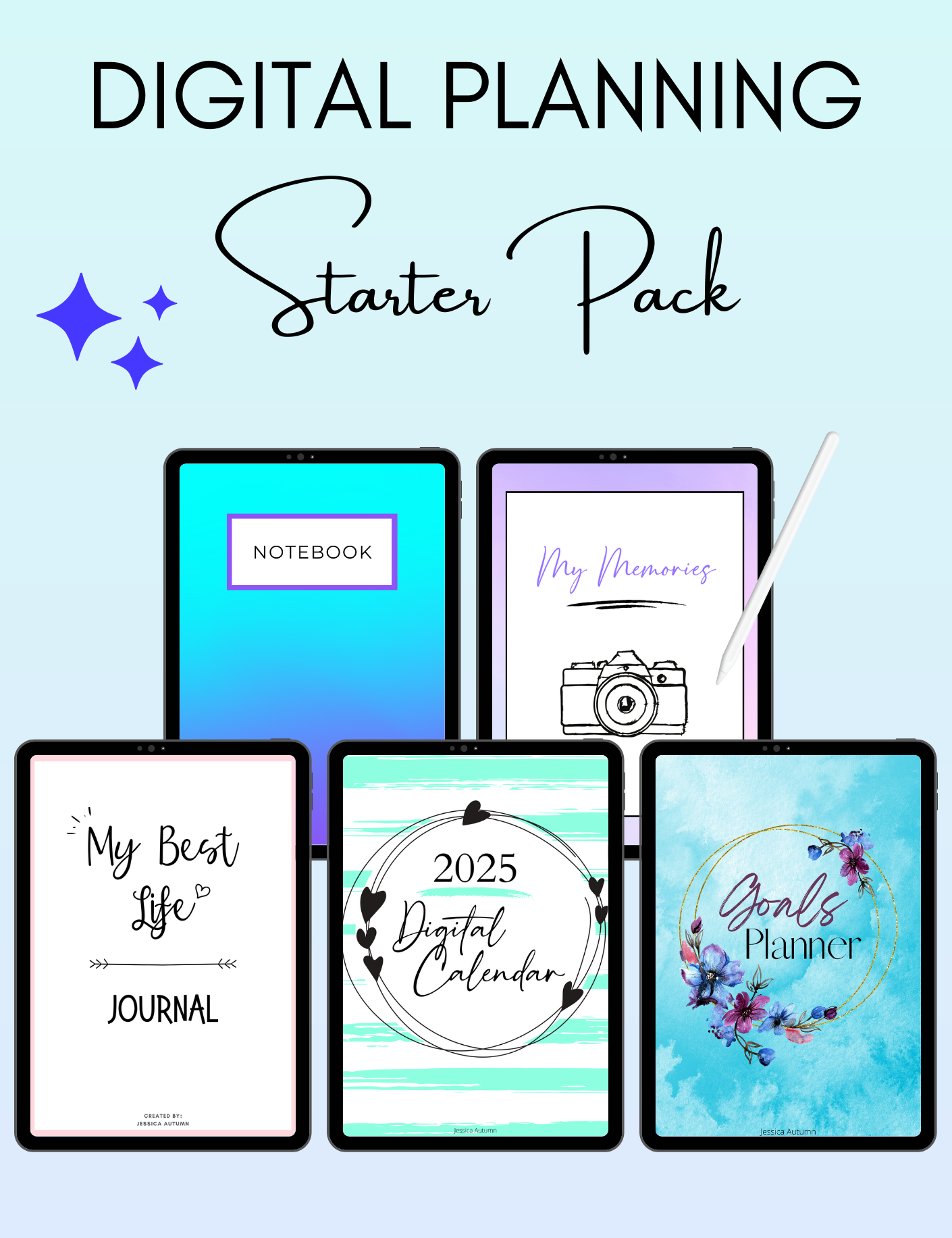 Digital Planning Essentials Bundle Jessica Autumn