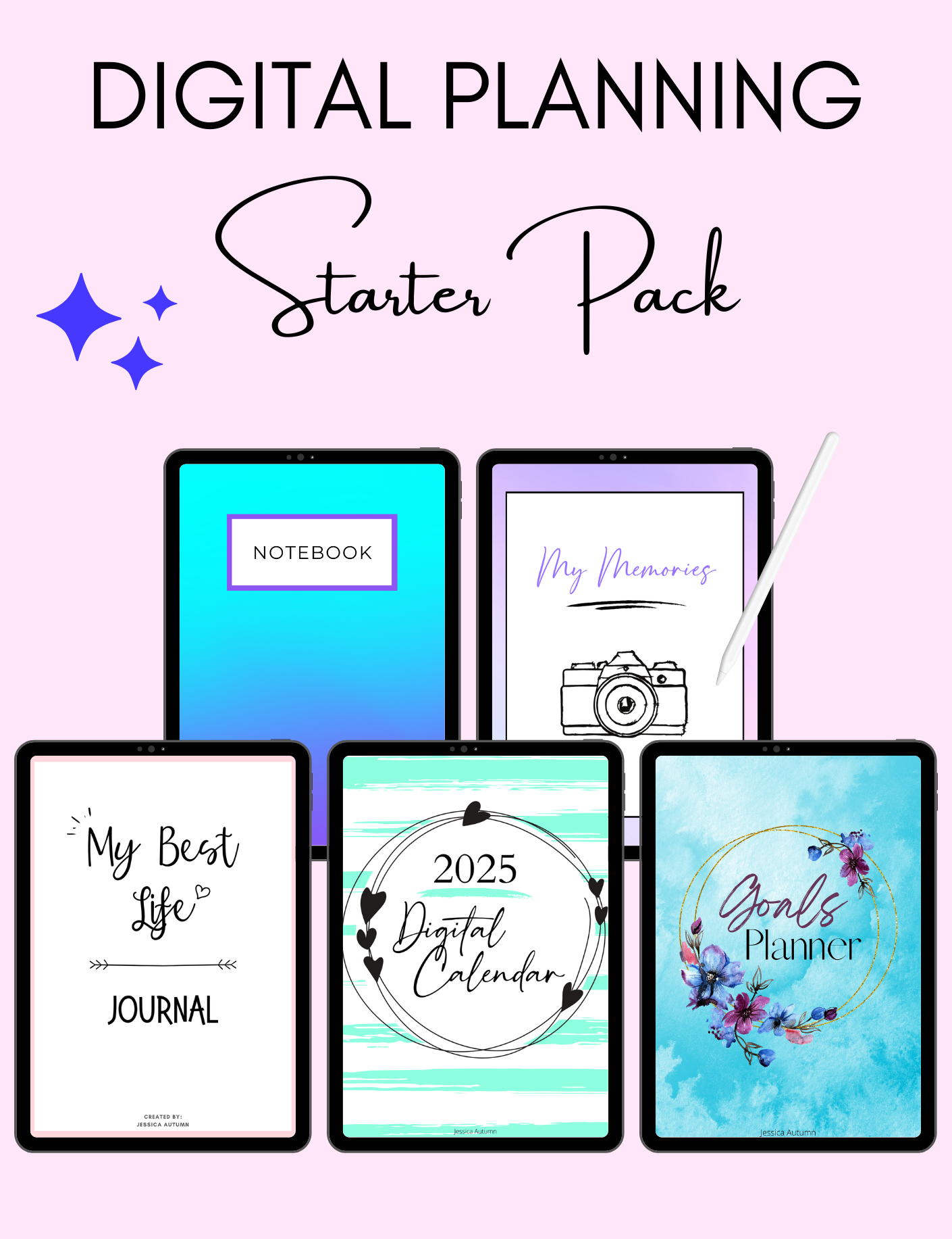 Digital Planning Starter Pack Jessica Autumn