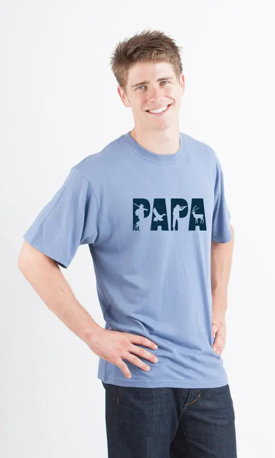 PAPA Men's Bamboo Viscose/Organic Cotton Short Sleeve Graphic T-Shirt Spun Bamboo