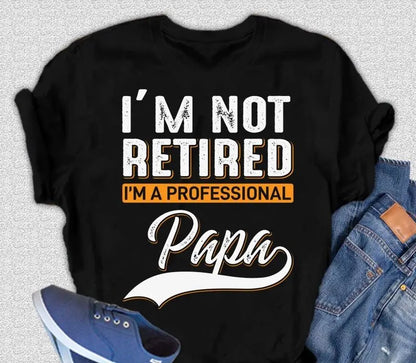I'm not Retired Men's Bamboo Viscose/Organic Cotton Short Sleeve Graphic T-Shirt Spun Bamboo