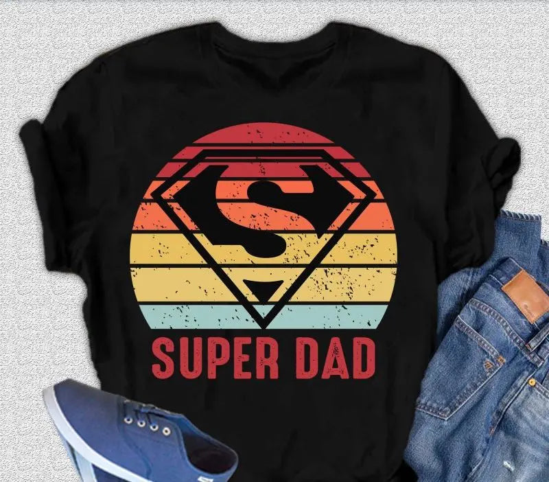 Super Dad Men's Bamboo Viscose/Organic Cotton Short Sleeve Graphic T-Shirt Spun Bamboo