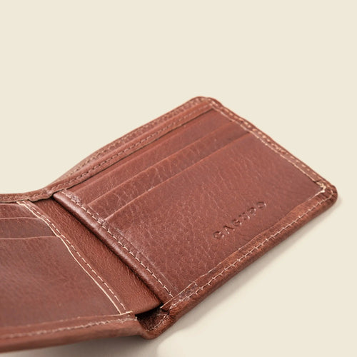 Large Billfold Wallet with RFID protection - Chocolate CASUPO