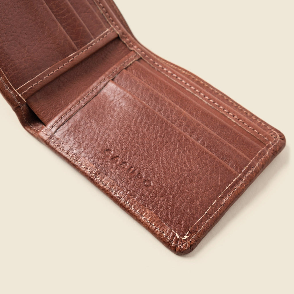 Large Billfold Wallet with RFID protection - Chocolate CASUPO