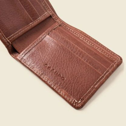 Large Billfold Wallet with RFID protection - Chocolate CASUPO
