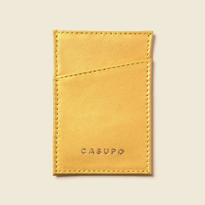 Minimalist Wallet With RFID Protection - Metallic Yellow CASUPO