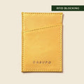 Minimalist Wallet With RFID Protection - Metallic Yellow CASUPO