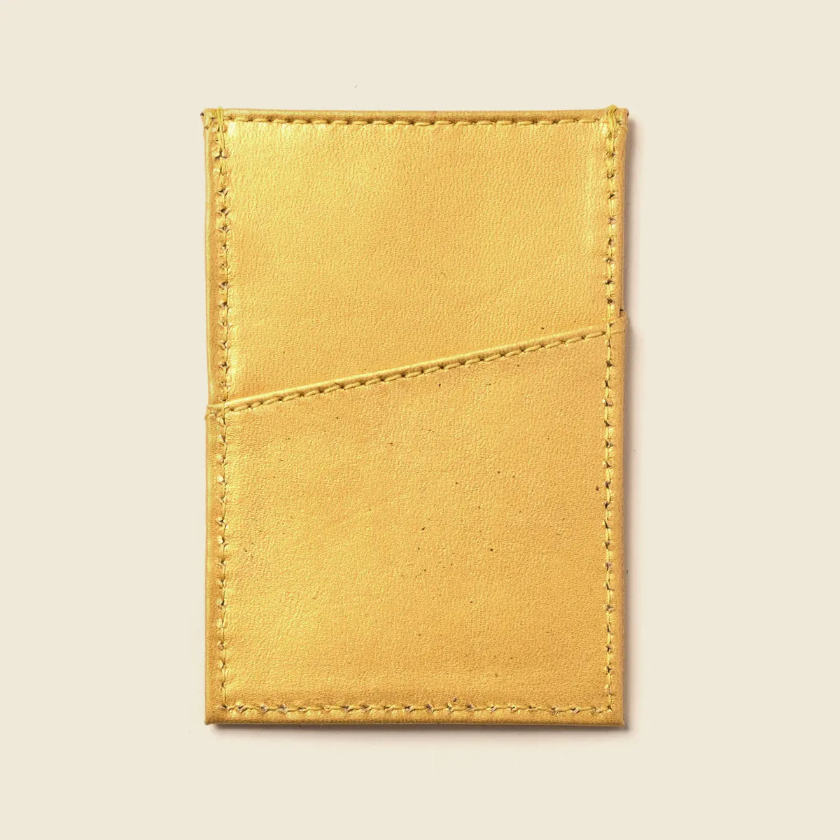 Minimalist Wallet With RFID Protection - Metallic Yellow CASUPO