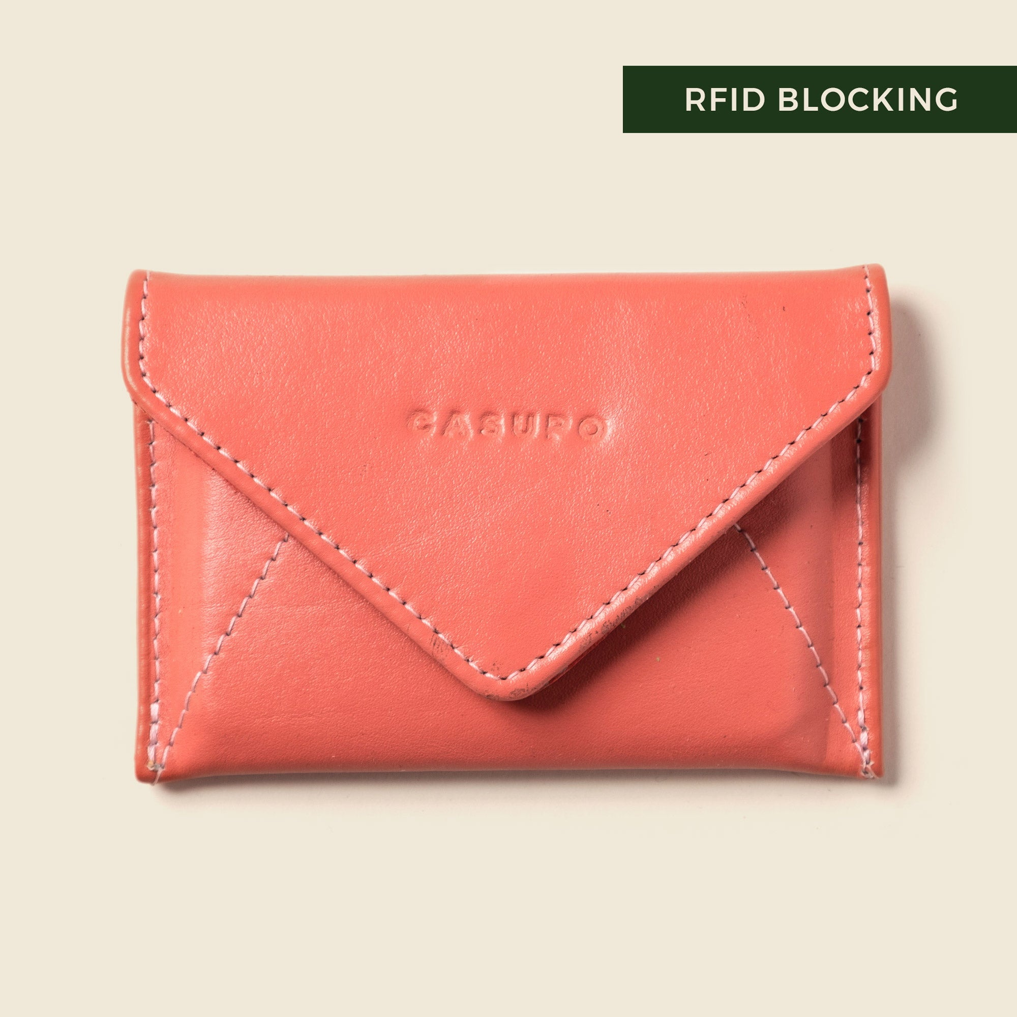 Mini Envelope Wallet With RFID protection - Pastel Pink CASUPO