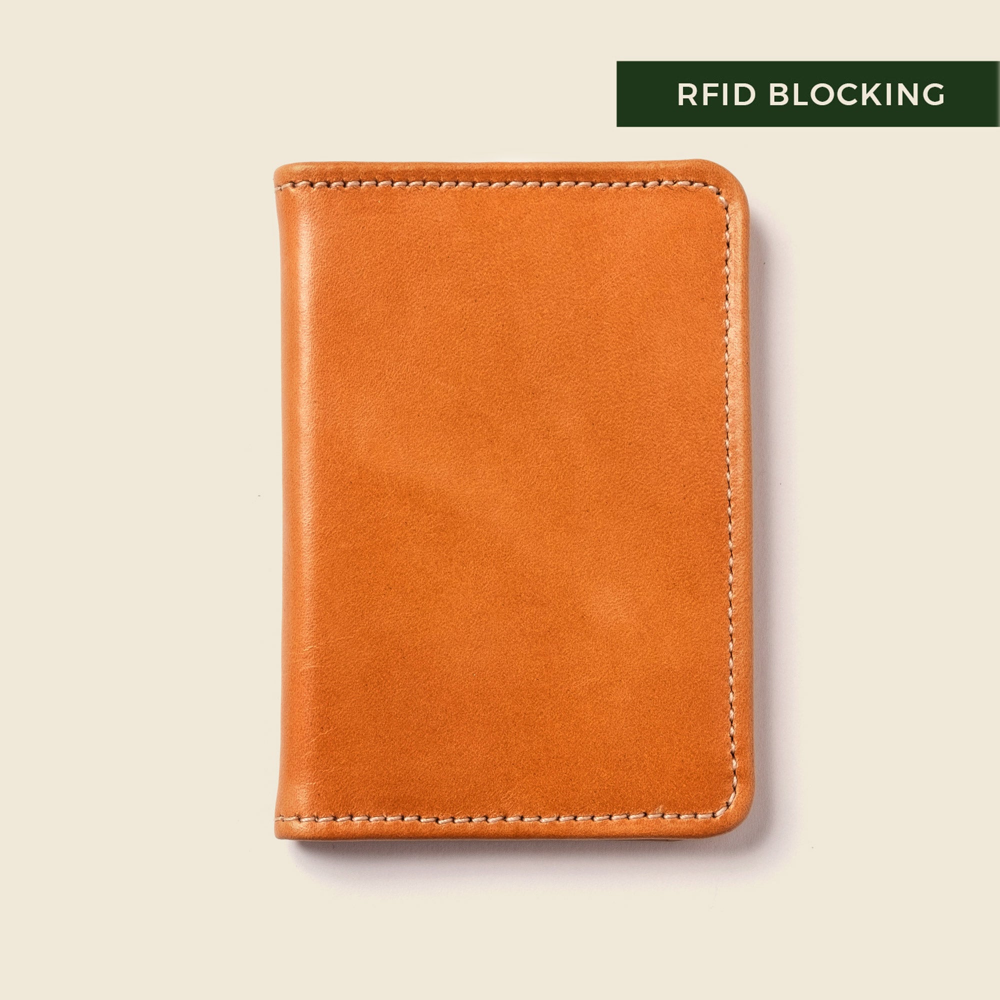 Compact Bifold with RFID Protection - Honey CASUPO