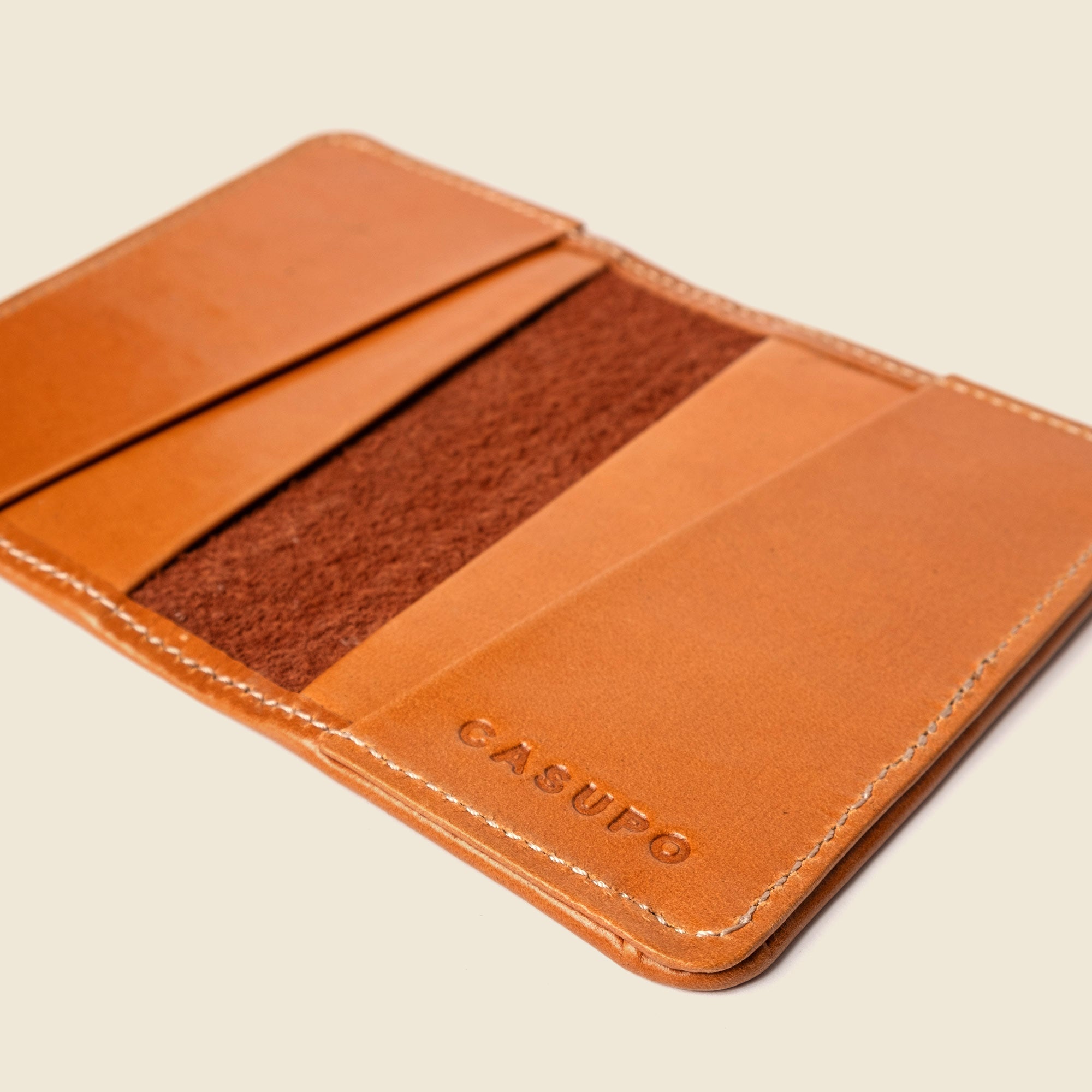 Compact Bifold with RFID Protection - Honey CASUPO