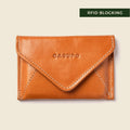 Mini Envelope Wallet With RFID protection - Honey CASUPO