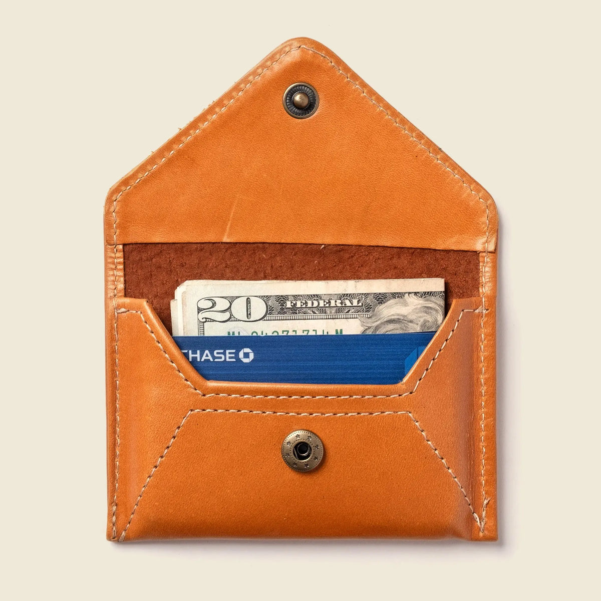 Mini Envelope Wallet With RFID protection - Honey CASUPO