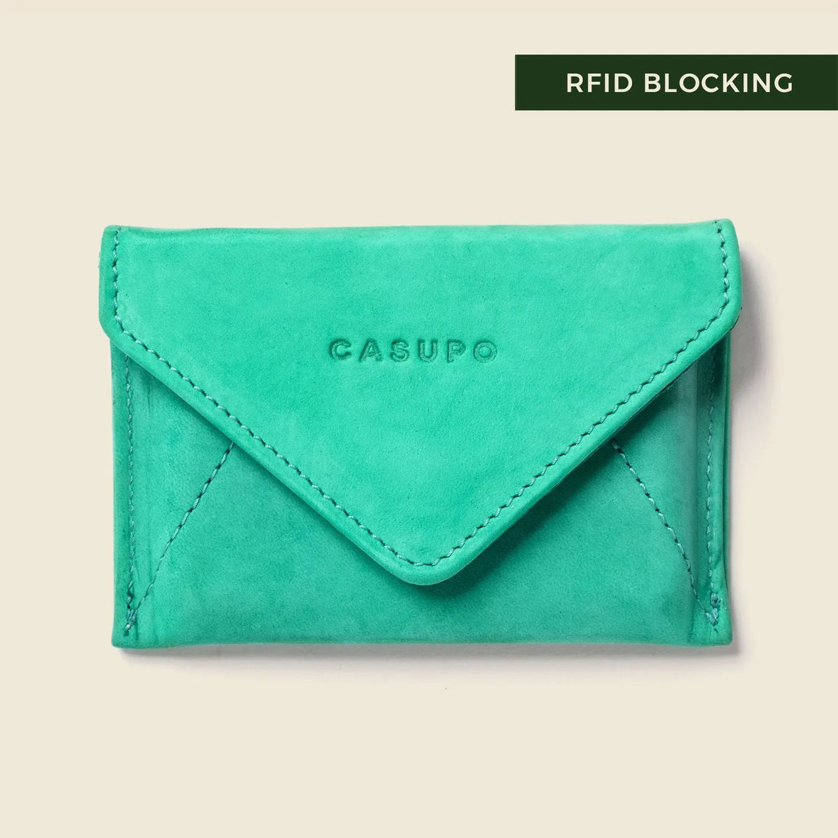 Mini Envelope Wallet With RFID protection - Mint CASUPO