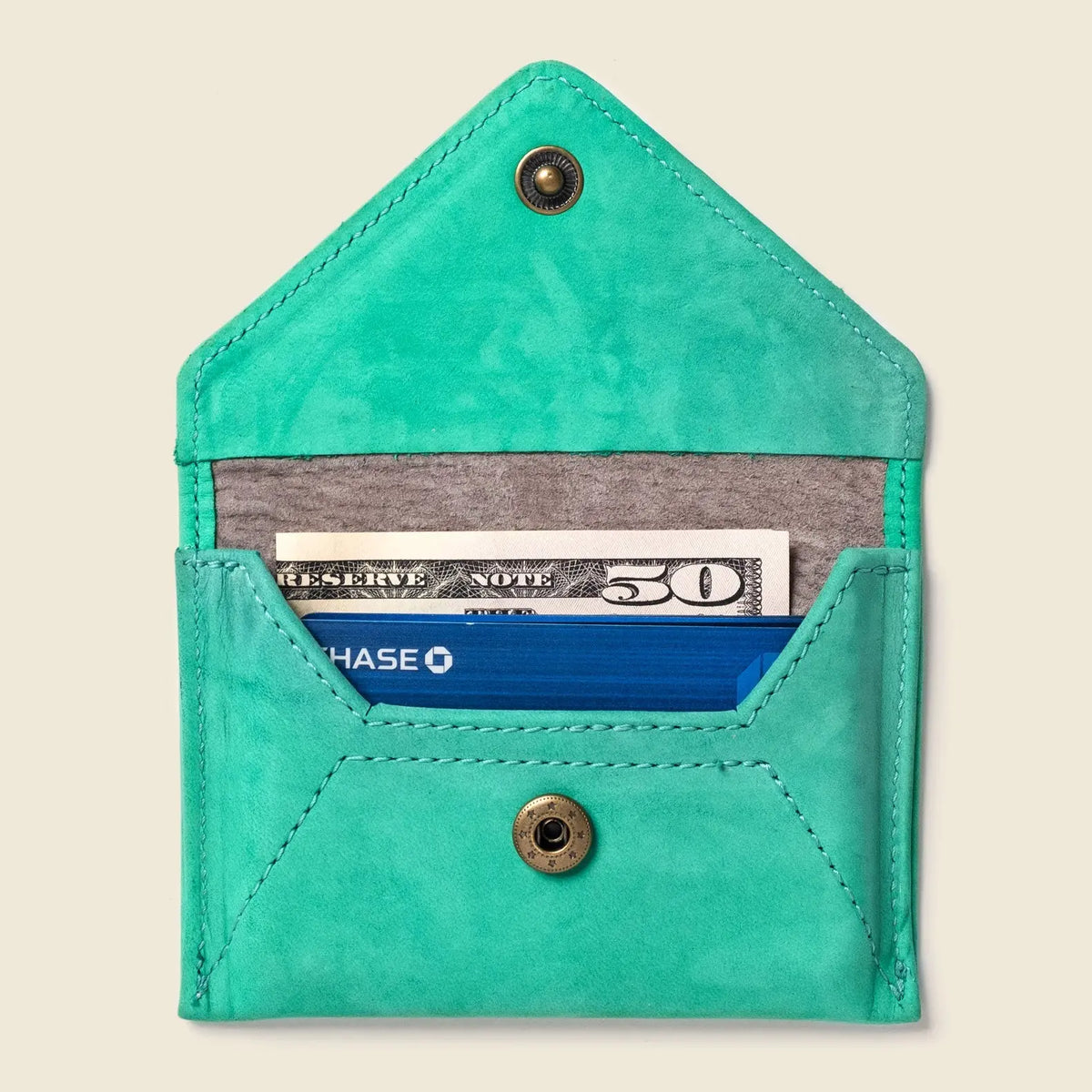 Mini Envelope Wallet With RFID protection - Mint CASUPO
