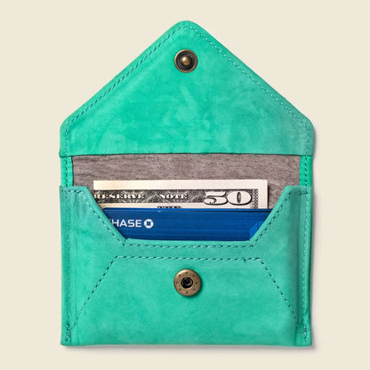 Mini Envelope Wallet With RFID protection - Mint CASUPO