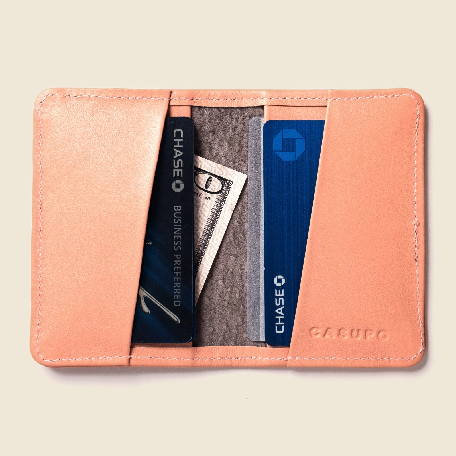 Compact Bifold with RFID Protection - Soft Pink CASUPO